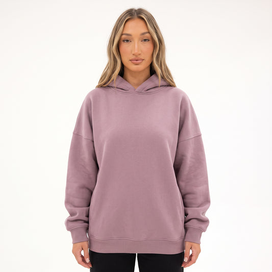 AXIVON Studio Heavyweight Oversized Hoodie - Vintage Mauve
