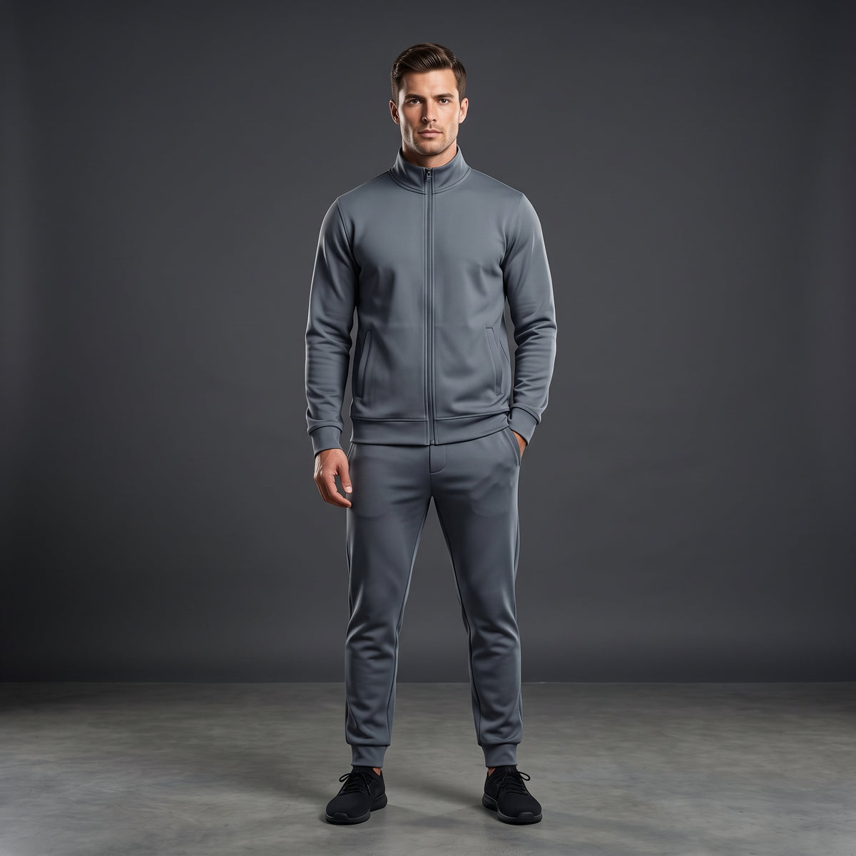 AXIVON Studio Heavyweight Tracksuit Set - Slate Grey