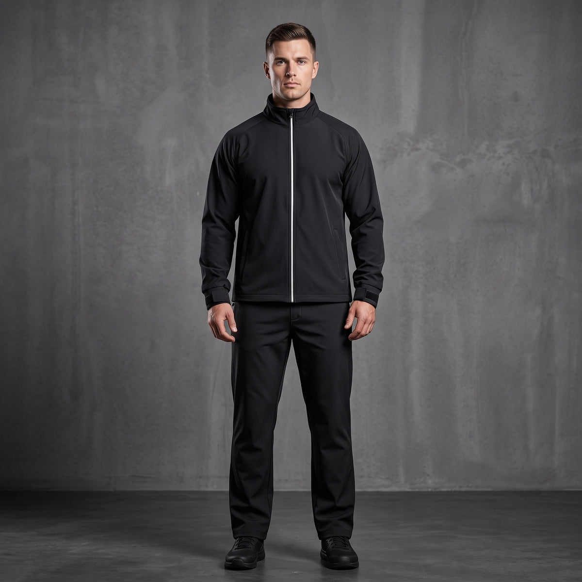 AXIVON Tactical Utility Tracksuit Set - Stealth Black