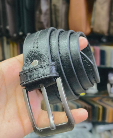 AXIVON Artisan Hand-Stitched Full-Grain Leather Belt